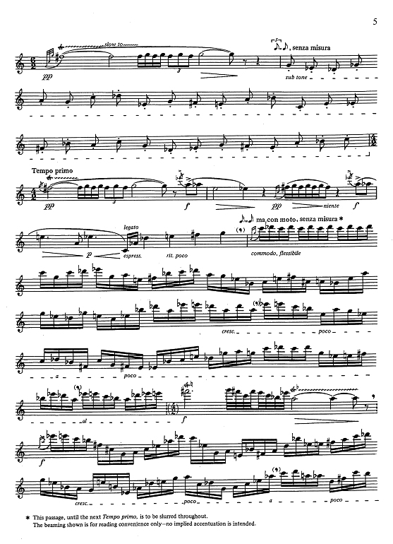 Berio Sequenza Flute Universal Edition Webern
